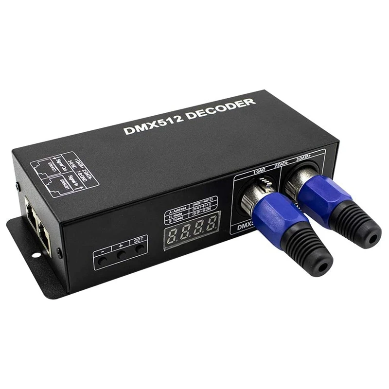

Светодиодный контроллер Dmx высокой мощности, светодиодный декодер DMX 512, диммер, драйвер постоянного тока-24 В, для светодиодной ленты Rgb светодиодная Rgb лента или освещение (3 канала)