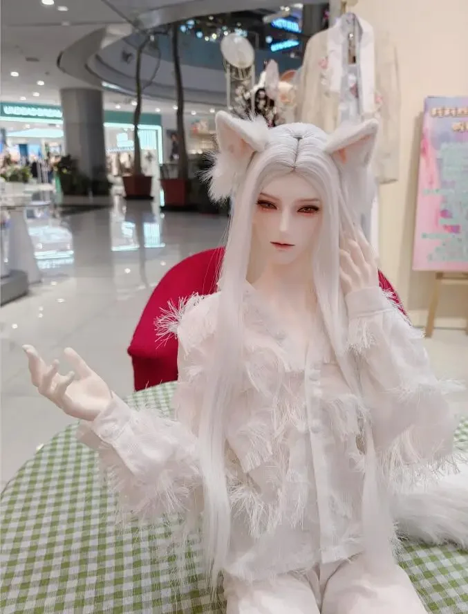 Рубашка для куклы BJD/SD 1/4 1/3 черная/белая