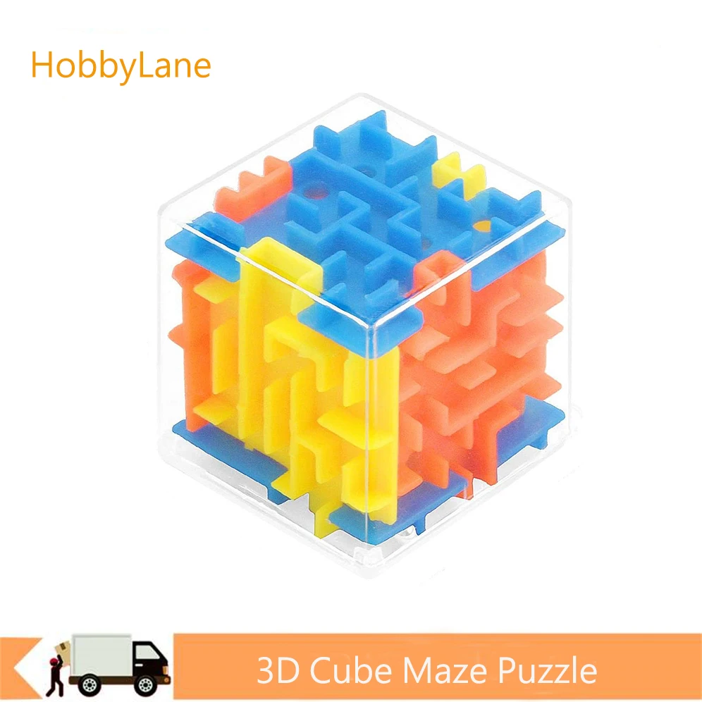 

3D Cube Maze Puzzle Children Maze Puzzle Box Mind Puzzles For Kids 3-14 Years Old Novelty Gag Toys