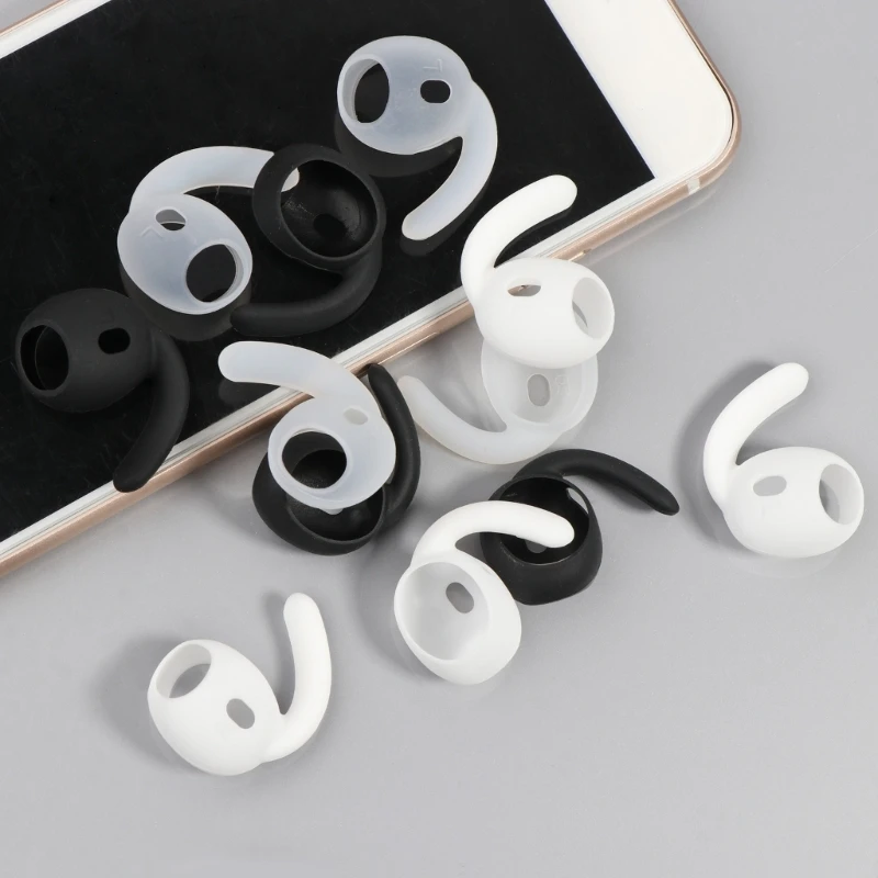 

Амбушюры для airpods Pro 2, сменный Мягкий силиконовый чехол с противоскользящим ушным крючком для наушников, аксессуары для наушников (AirPods в ком...