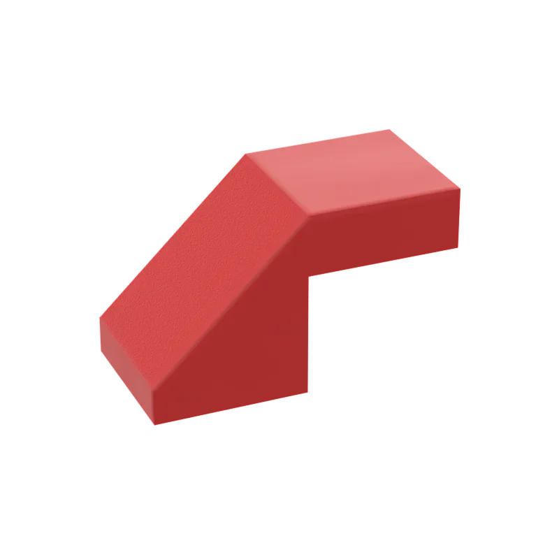 WeBrick 10 шт. 28192 39729 Наклон 45 ° 2x1 с перевернутым вырезом 2/3 без шпильки строительные