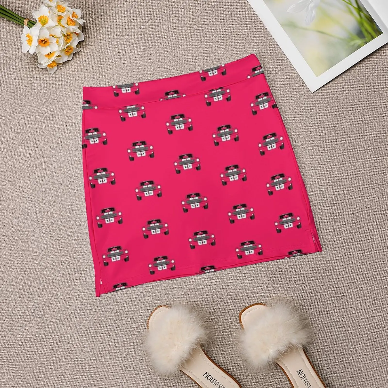 Shelby неоновые розовые фоновые юбки женская мода 2022 брючная юбка мини-юбки офисная