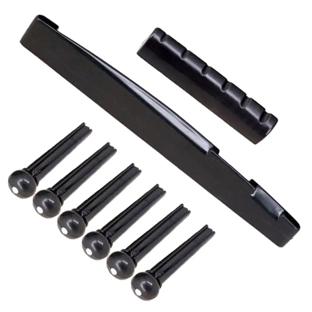 Качественные гитарные струны гайка подушка мостовые штифты седло набор для