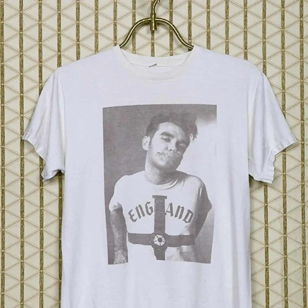 Модная винтажная редкая футболка Morrissey мягкая белая The Smiths английская новая волна