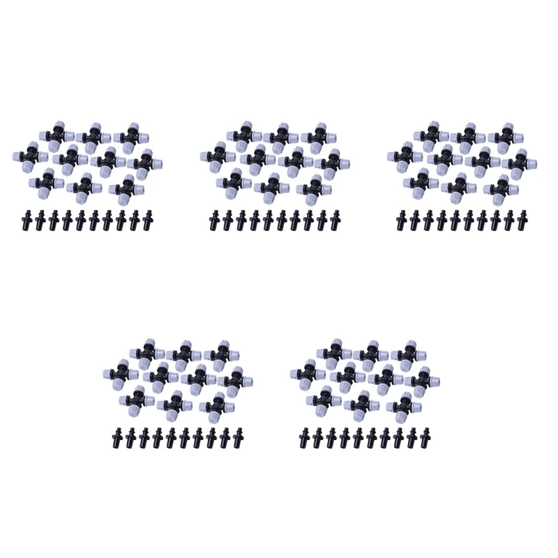 

Greenhouse Humidifier Plant Misting Cross Atomizing Nozzle Sprinkler Tee (50Pcs)