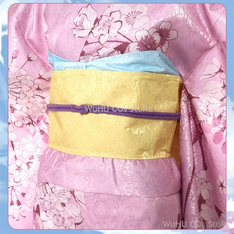 Аниме My Happy Marriage Miyo Saimori Косплей Костюм Кимоно Розовое Платье Наряд Парик Японская