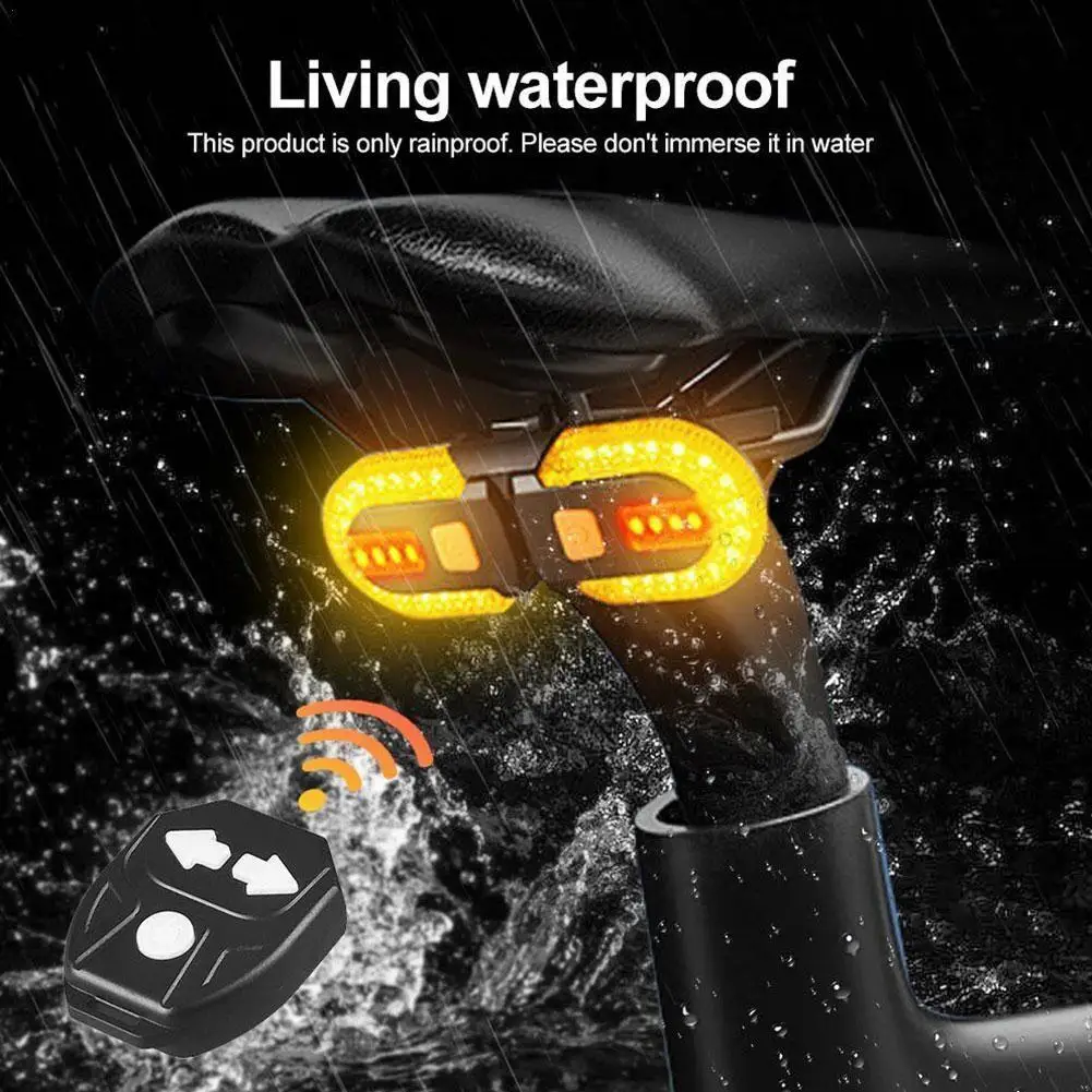 

Задний водонепроницаемый USB-сигнал поворота для велосипеда