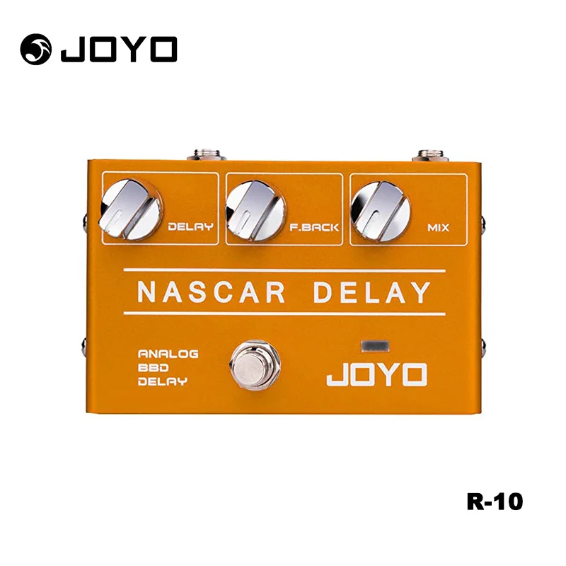 

JOYO Nasscar R-10 аналоговая педаль задержки серии R с классическим BBD поставляет винтажный теплый естественный звуковой эффект