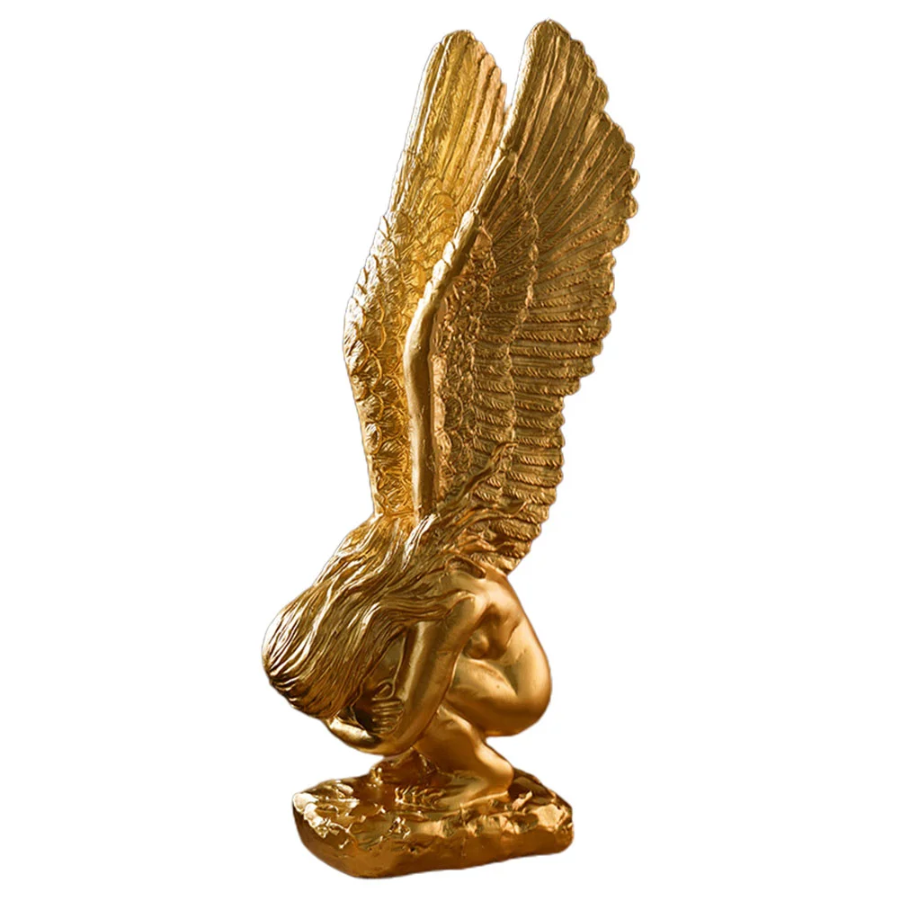 

Angel Ornaments Resin Sculpture Mini Crafts Model Statue Props Figurine Home Decor