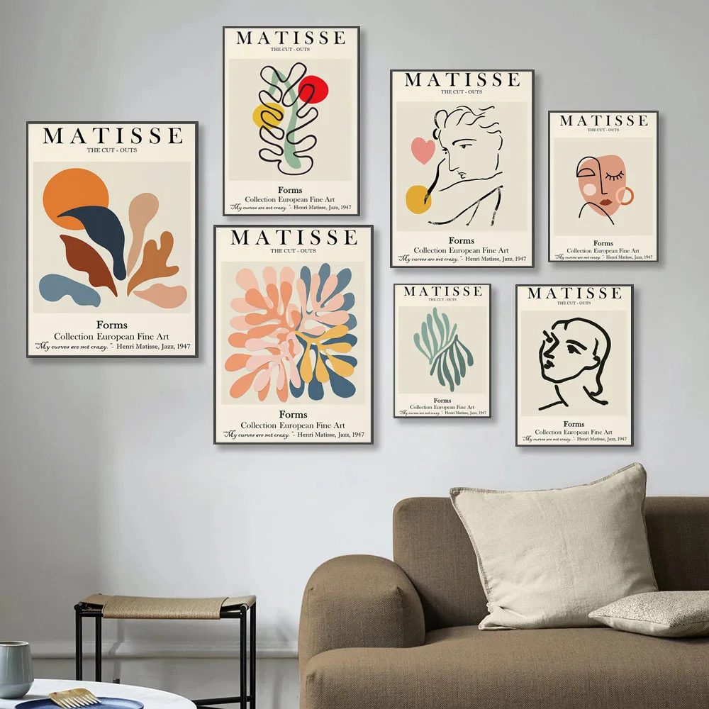 

Скандинавская абстрактная картина с изображением листьев коралловых листьев, живопись на холсте, постеры и фотообои для декора гостиной