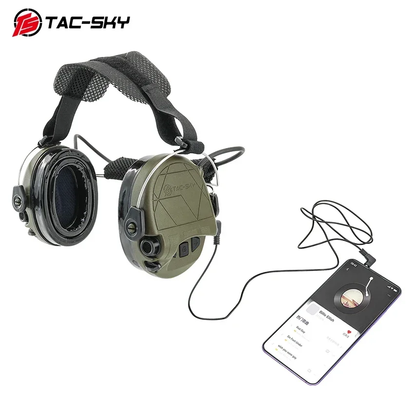 TS TAC-SKY TAC-302 IPSC Тактическая коммуникационная гарнитура с электронным