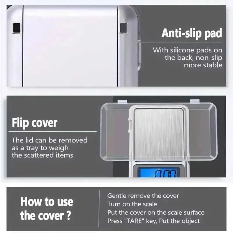 1 шт. электронные ювелирные весы из нержавеющей стали Мини Карманные безмен 500 г/0