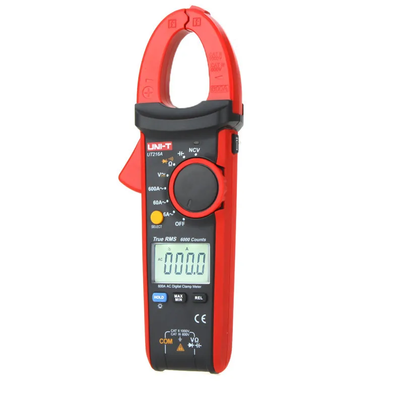 

Цифровые токоизмерительные клещи Φ UT216A UT216B 600a, тестер бесконтактного напряжения переменного тока, V.F.C, диоды, ЖК-дисплей, рабочая функция, Автоматический диапазон мультиметров.