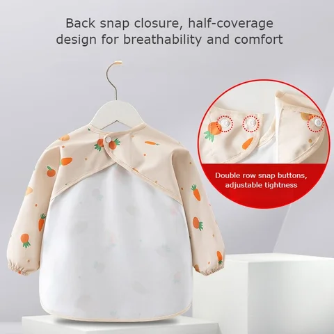 Детский водонепроницаемый халат из полиэстера с рисунком мультфильмов