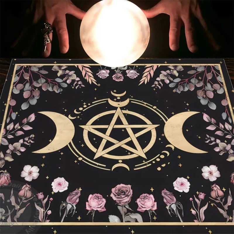 

Покрытие стола Астрология Оракулы Игровой коврик Квадратной формы Маятниковый алтарь Скатерть