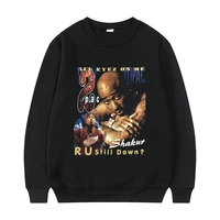 awesome rap tupac 2pac oversized print sweatshirt shakur hip hop pullover men women fashion hiphop sweatshirts man streetwear