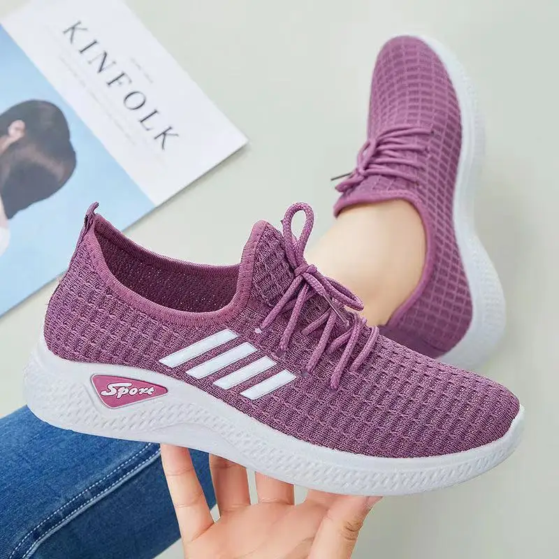 

Women's Shoes Breathable Running Walking Flying Mesh Shoes Ladies 2022 Spring and Summer New Casual Sports Shoes 2022 New