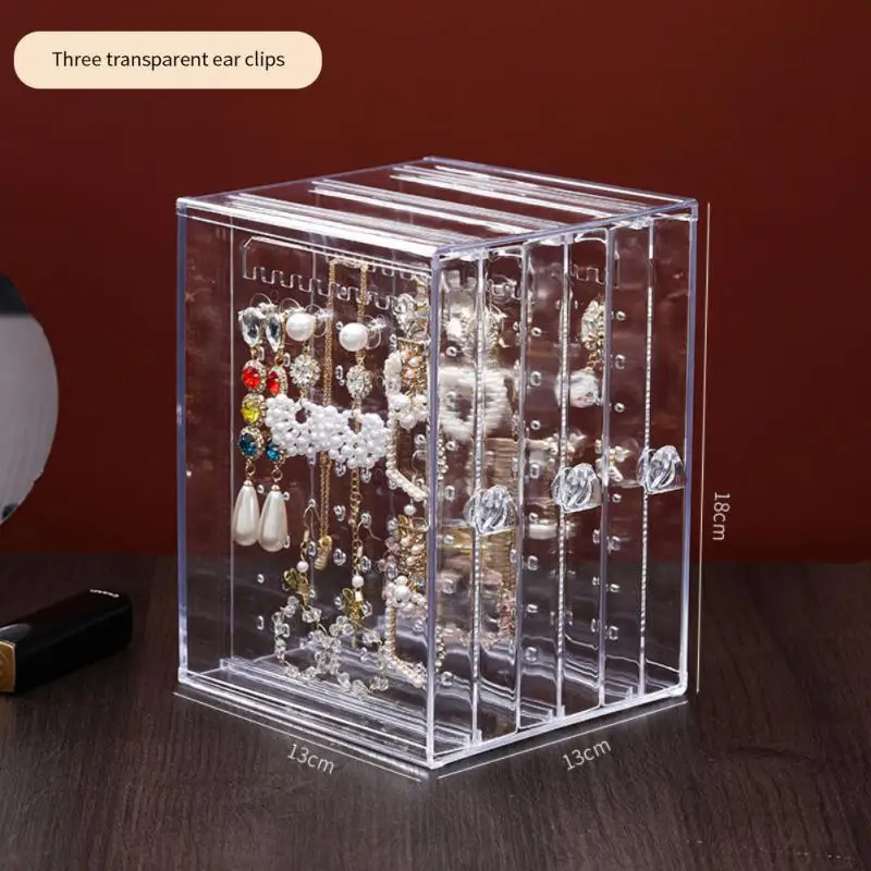 

Necklace Earrings Earrings Storage Box Jewelry Earrings Dustproof Acrylic Box Transparent Jewelry Storage Box