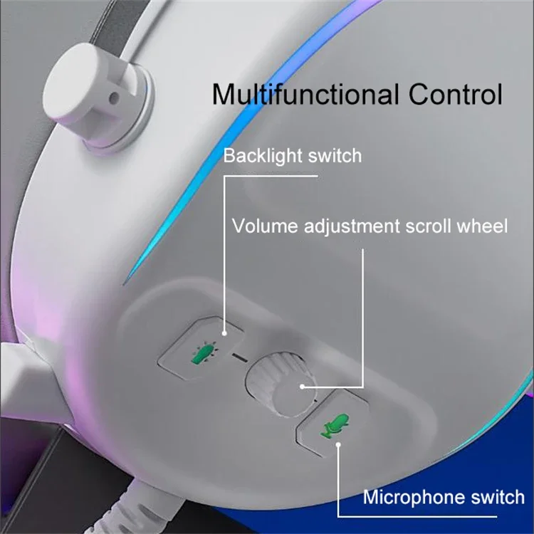 Rapoo VH650 Новое поступление RGB 7.1 Проводной USB ENC Микрофон 50 мм Динамические игровые