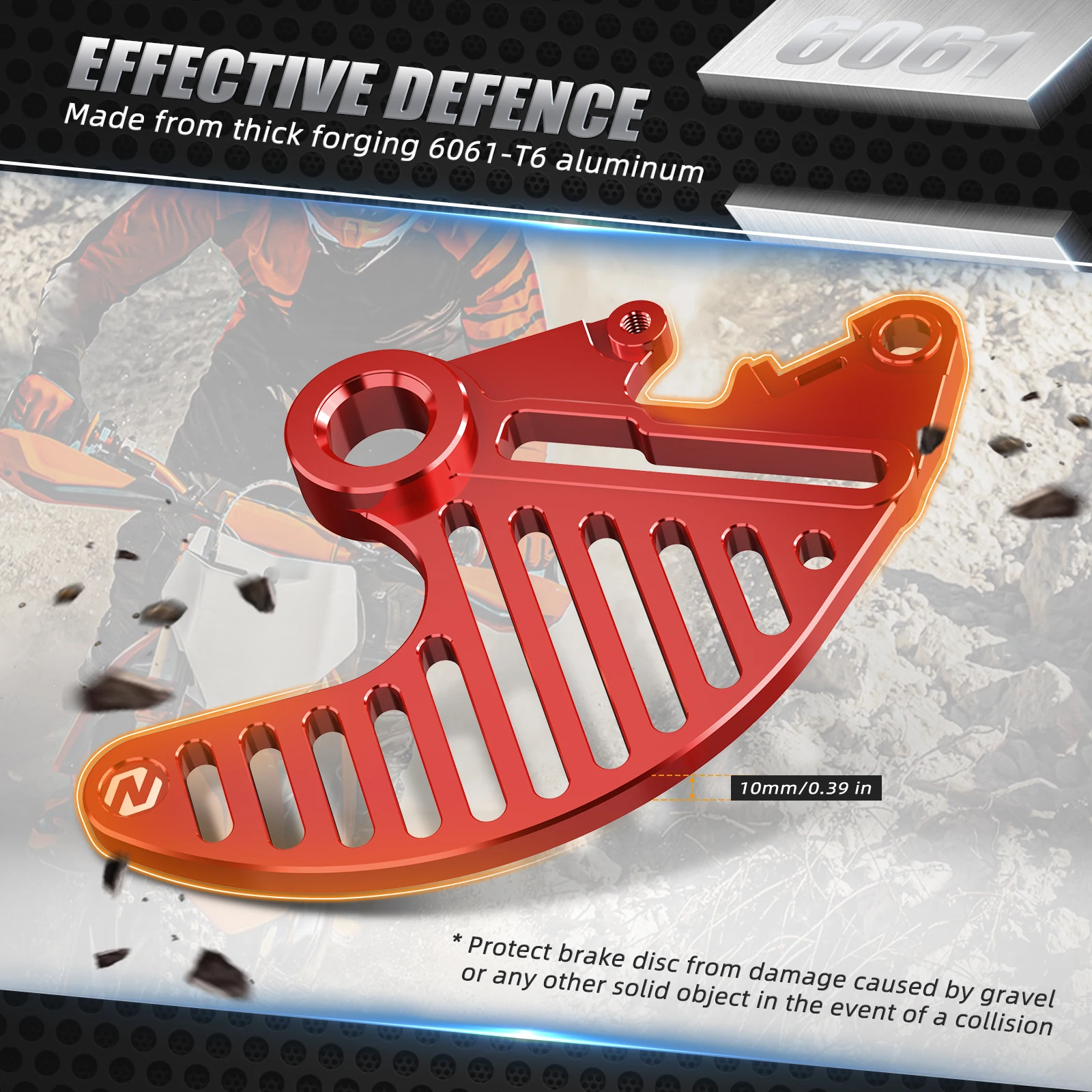 Для gasgas ec 250 300 21-24 защита заднего тормозного диска Protector для GasGas EC EX MC 125 200 250F 350F 450F