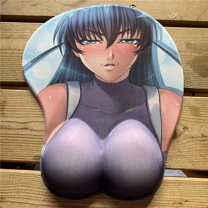 

Аниме Taimanin Asagi силикагелевый 3D коврик для мыши Коврик для мыши подставка под запястье для настольного ПК