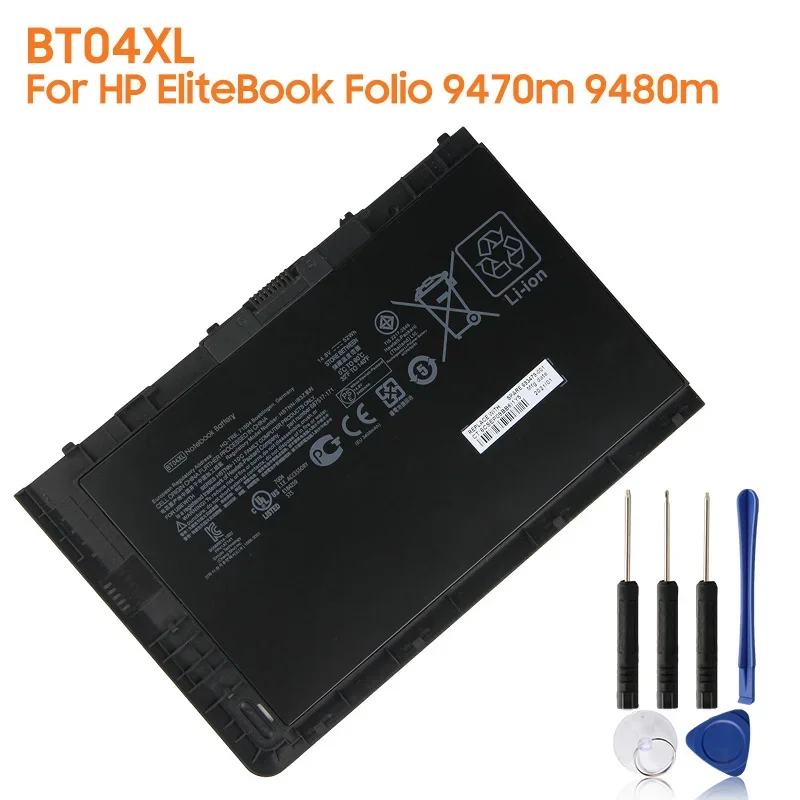 Новая сменная батарея BT04XL для HP EliteBook Folio 9470m 9480m BA06XL H4Q47AA 687945 -001 Аккумуляторные