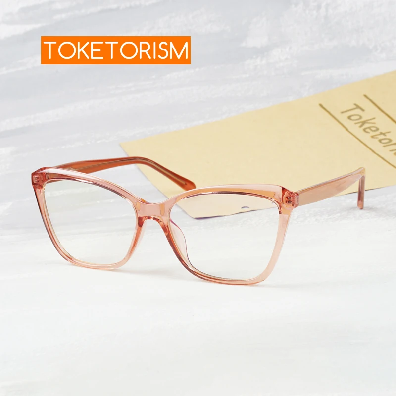 

Toketorism Stylish Women's Eyeglasses Blue Light Blocking Glasses Non Prescription For Computer Work 6002