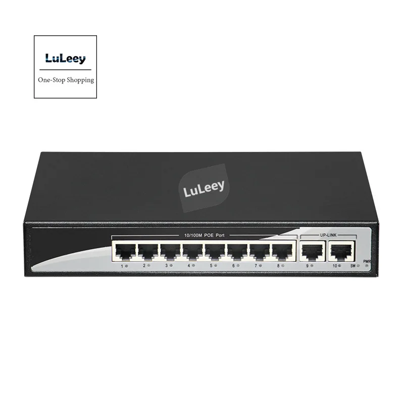 Коммутатор Ethernet с 8 портами и поддержкой POE 10/100 м + 2-Портовый Концентратор