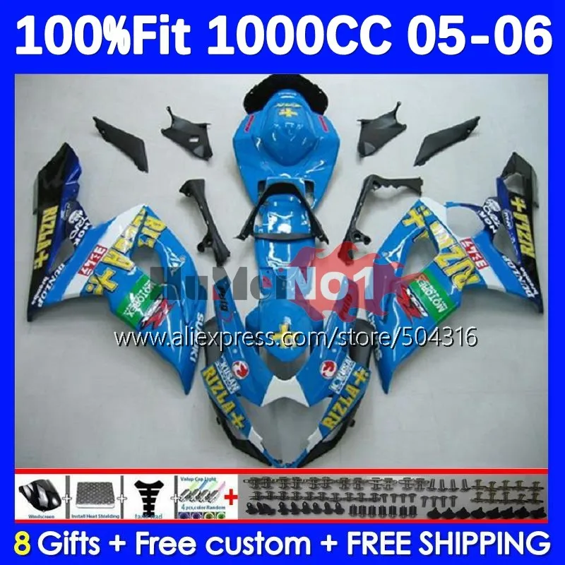 

Инъекция для SUZUKI GSXR-1000 GSXR 1000 1000CC 21No.107, синий запас, Флекс R1000 05 K5 GSXR1000 05 06 2005 2006, обтекатель
