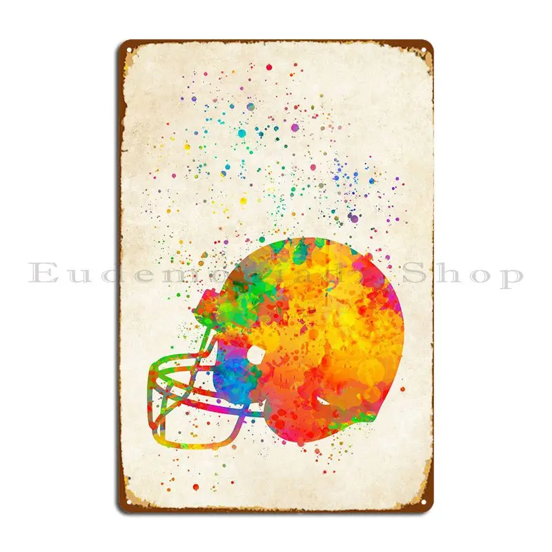 

Хоккейная акварель металлический знак Декор стены Декор смешной пользовательский Ретро жестяной знак постер