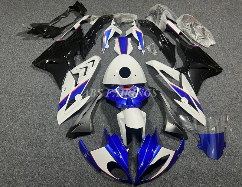 

4Gifts New ABS Whole Motorcycle Bike Fairings Kit Fit for BMW S1000RR 2015 2016 15 16 HP4 Bodywork Set Custom Blue White