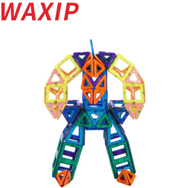

64-145pcs Magnetic Blocks shape Radom Kids Construction Enlighten Assembly Building Toys Educational Plastic Technic Brick