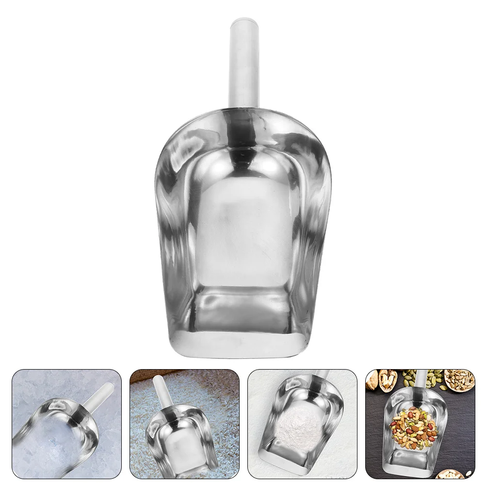 

Stainless Steel Bar Scoop Ice Filter Scoopers for Containers Useful Scoops for Canisters Dessert Scoop