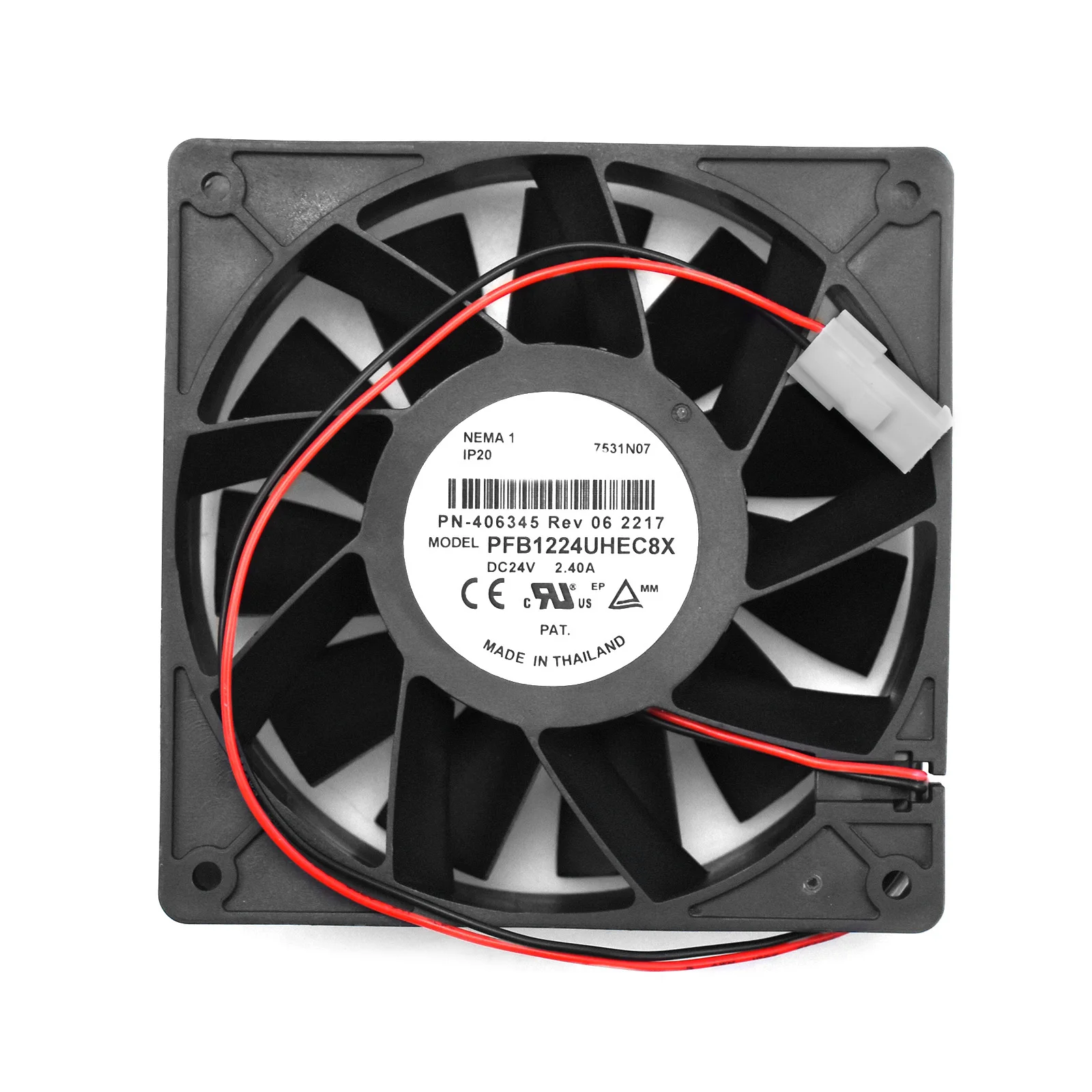

Кулер PFB1224UHEC8X Для Delta 12038, 24 В, 2,40 А, инвертор объемного воздуха