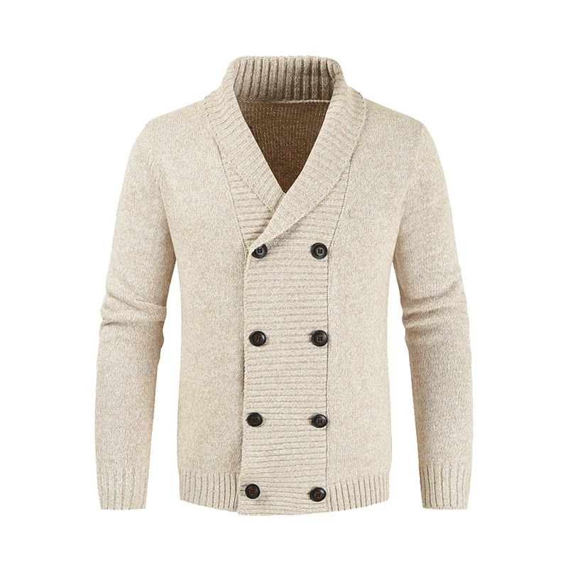 

Solid Color Knitted Men's Cardigan Single Breasted Casual Male Sweater New Winter Fashion Designer Sweaters for Men