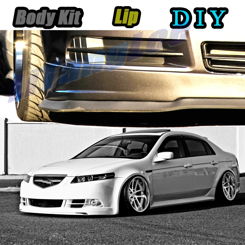 

Car Bumper Lip Front Spoiler Skirt Deflector For Acura TL UA4-UA5 UA6-UA7 UA8-UA9 Tune Car Modification Modified Body Kit Lips