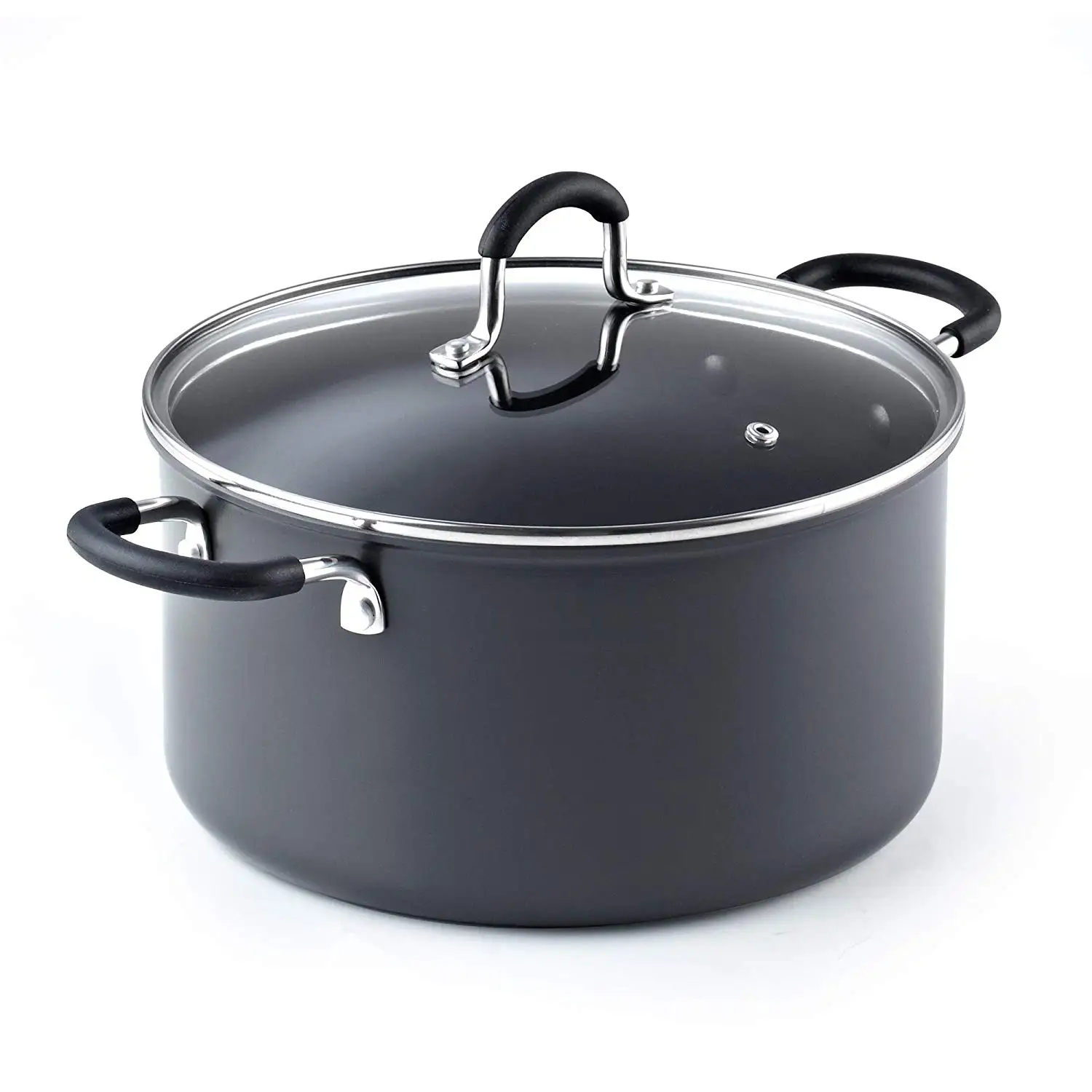 

02634 6QT/24CM Anodized Nonstick Casserole 6Quarts Black