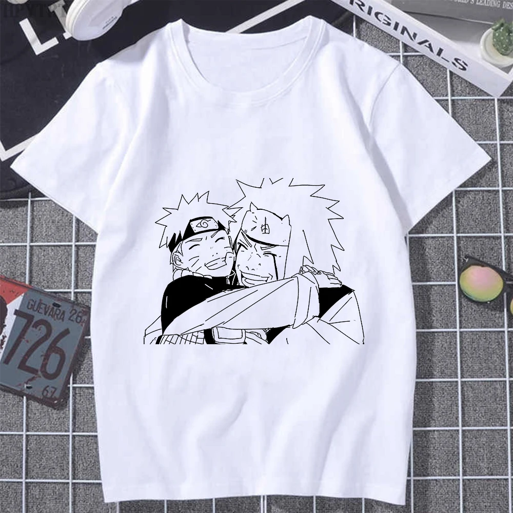 Футболка Uchiha мужская повседневная одежда из аниме крутой топ с коротким рукавом