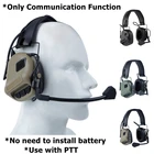 Тактические гарнитуры, военные стандартные наушники для стрельбы, использование с PTT, рацией, радио, страйкболом, тактическая гарнитура