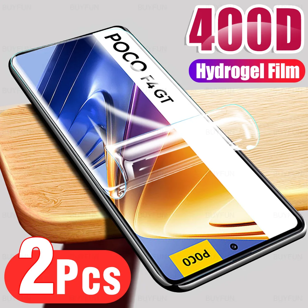 

2 шт., Гидрогелевая пленка для Xiaomi Poco F4 GT 6,67 дюйма