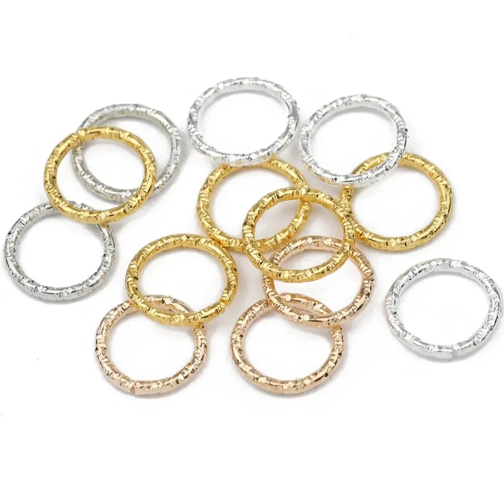 100 Шт. 8/10 Мм Набор Колец Для Прыжков Pogo Stick Серебряный Сплав Цинка