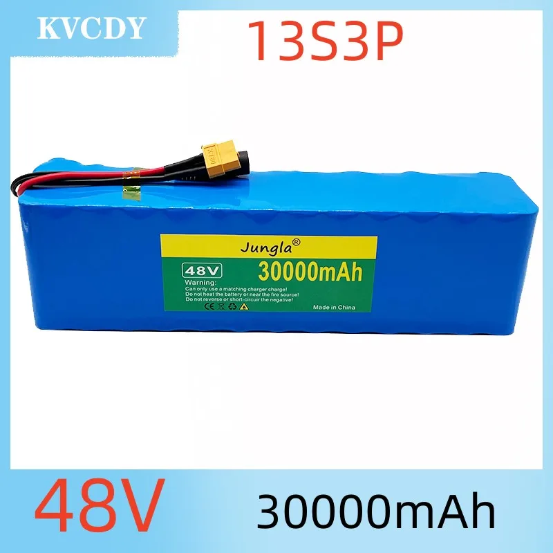

Аккумуляторная батарея 2022 100% 13S3P 48 в 30 Ач 1000 Вт 18650 MH1 54,6 в для электровелосипеда, аккумулятор для скутера с разрядом 25А BMS