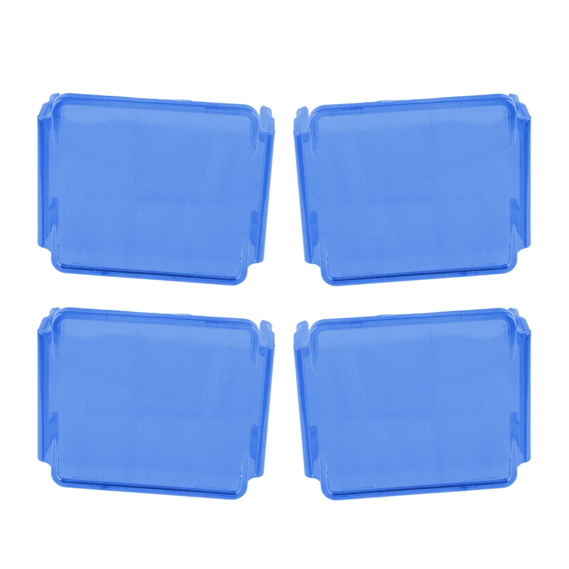 

4pcs Protective Lens Cover PC For 3x3 Inch Square Cube Pods LED Work Light Bar Fog Lamp Driving Light Blue