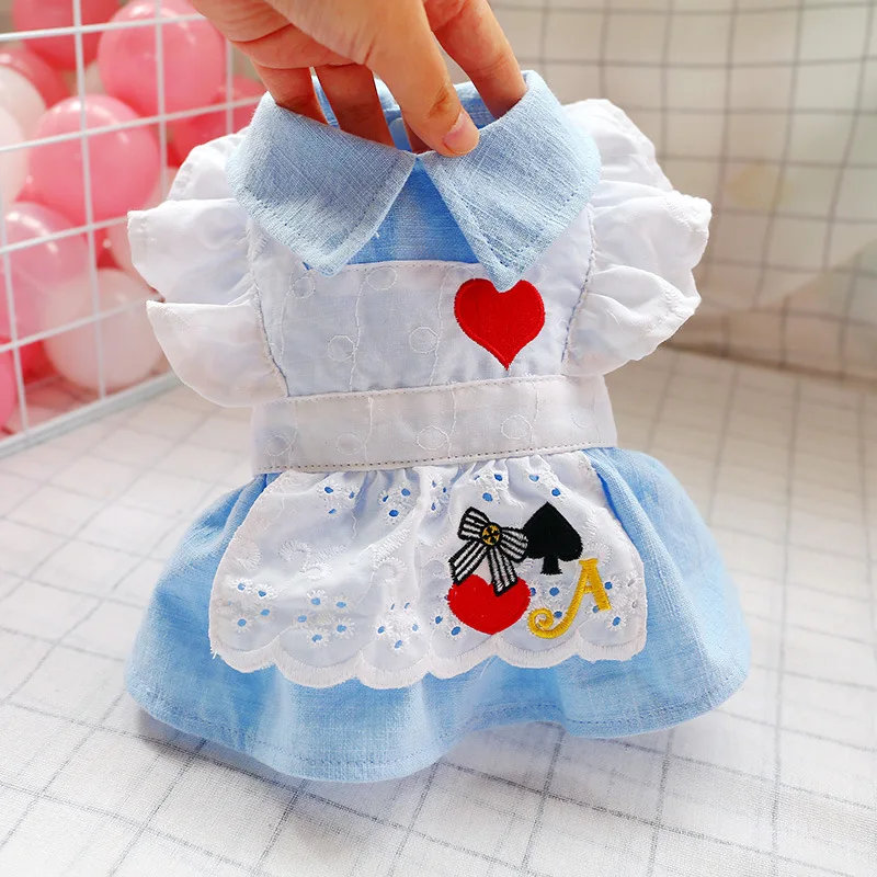 

Dog Clothes Winter Clothes Pet Supplies Clothing New Puppy Maid Skirt Cat Spring and Autumn Pet Clothes for Dog