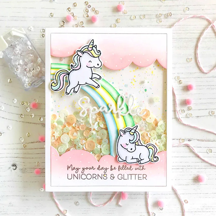 Металлические штампы и в виде единорога сказки для скрапбукинга фотоальбома