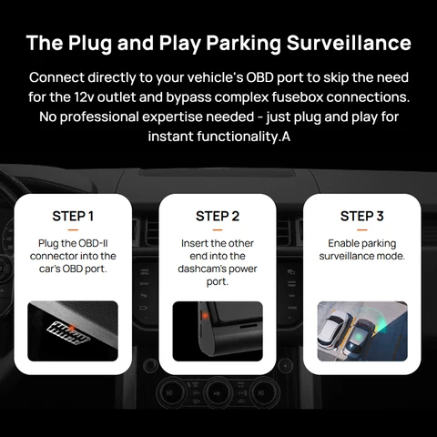 Комплект 70mai OBD II Type-C для видеорегистраторов с круглосуточным наблюдением — изображение продукта