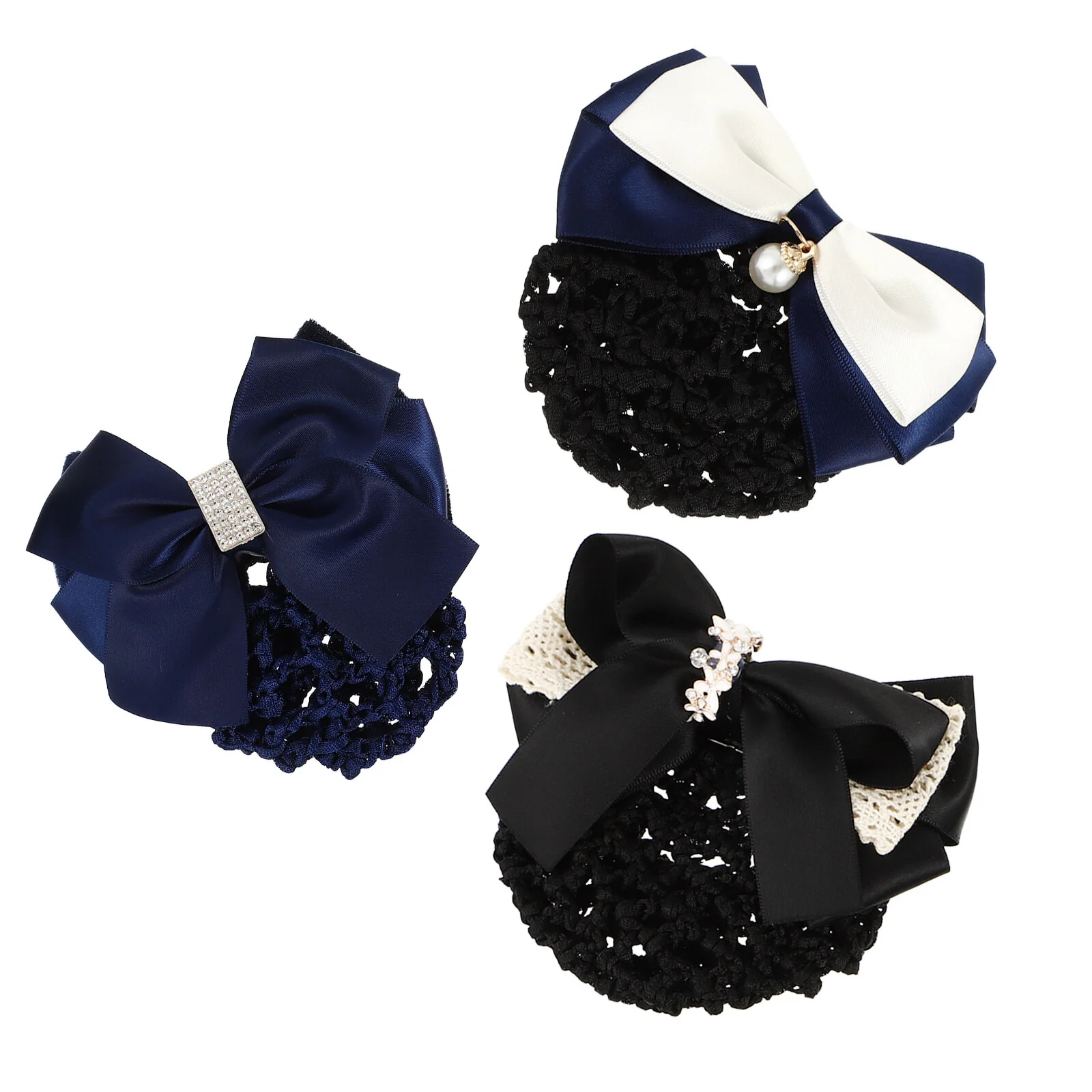 

3 шт., Детские набивные сетки для волос