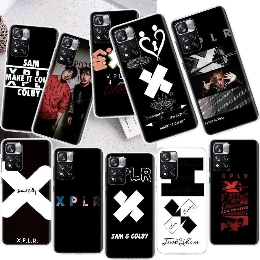 Чехол для телефона Sam and Colby XPLR Xiaomi X3 X4 F4 GT NFC X5 X6 X7 Pro 5G M3 M4 M5 M5S Mi F6 F5 F3 F2 F1 Cover Soft TPU Capa