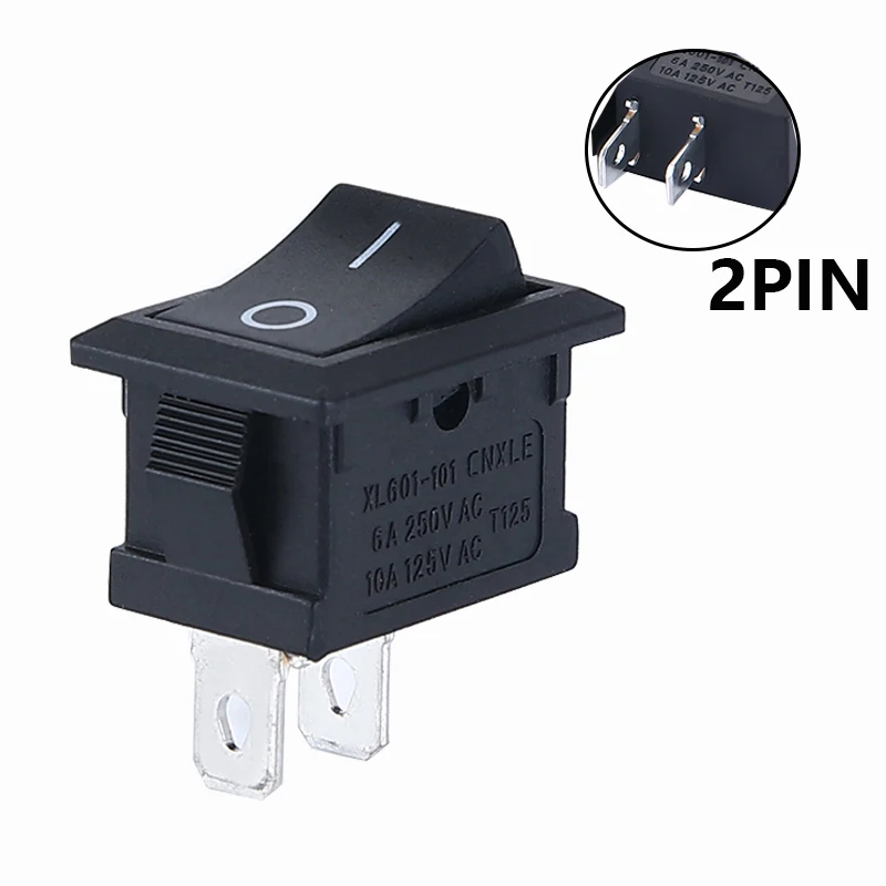 

5 шт./партия, автомобильный Кулисный Переключатель KCD1, 4 контакта, 21*15 мм, 6 А/250 В переменного тока, 10 А/125 В переменного тока, с красным, синим, зеленым, желтым переключателем