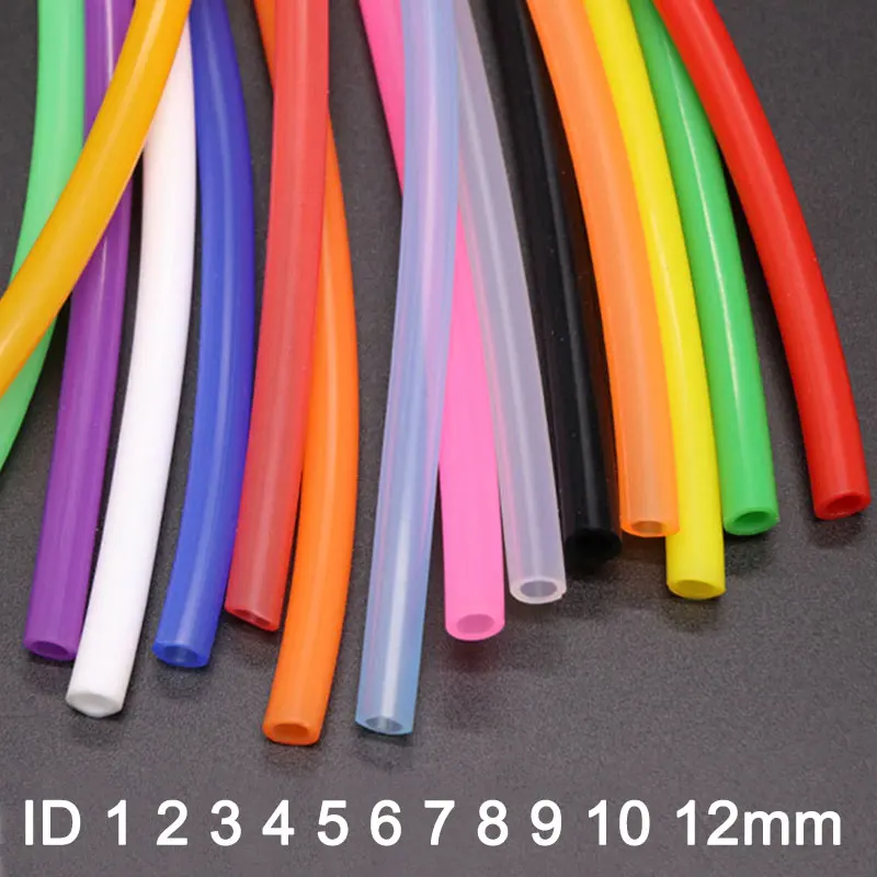 1 meter ID 1 2 3 4 5 6 7 8 9 10 mm Silicone Tube Flexible Rubber Hose Food Grade Soft Drink Pipe Water Connector Silicone Hose